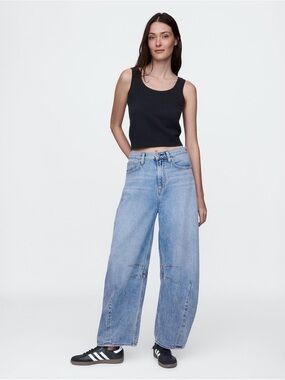 GAP Relaxed Barrel leg Light Blue Jeans